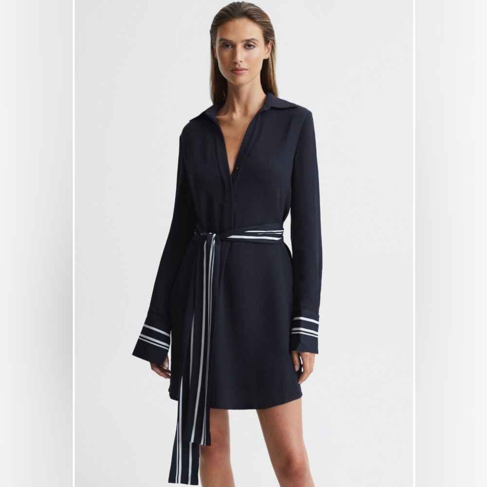 FEYA STRIPE DETAIL MINI DRESS